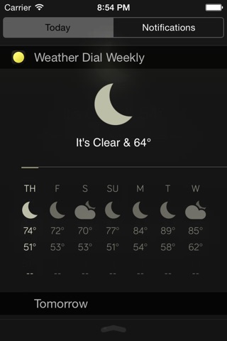 Weather Dial 2 - A Simpler, More Beautiful Weather App screenshot 2