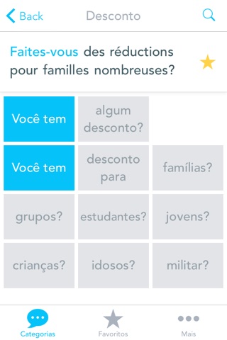 Portugues do Brasil para Frances Tradutor de Viagem screenshot 2