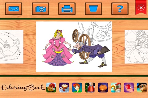 Cinderella. Coloring book for children screenshot 2
