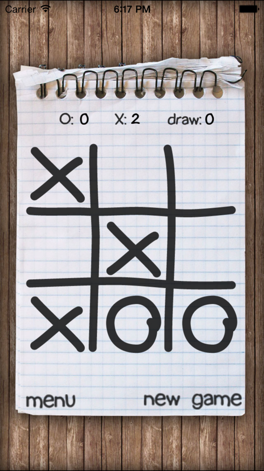 #2. Tic-Tac-Toe Notepad (iOS) Podle: Paulo Antunes