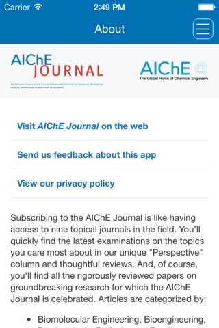 AIChE Journal screenshot 2