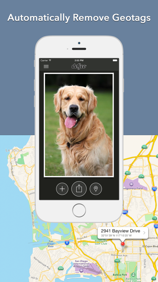 #1. deGeo - Geotag Remover, EXIF Viewer Photo Privacy Tool (iOS) 由: GlassWave LLC