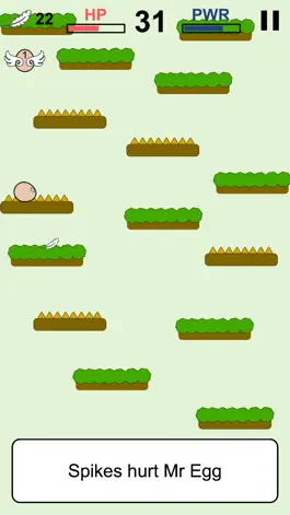Game screenshot Mr Egg jumps up and down in an endless way to his home hack