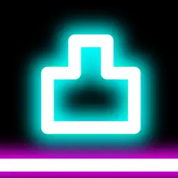 Rock Bounce jump on various types of glowing platforms app icon