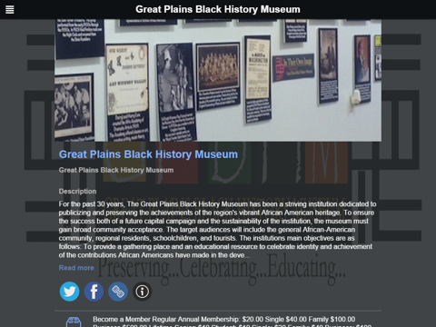 GP BLACK MUSEUM iPad screenshot 2 - Travel app