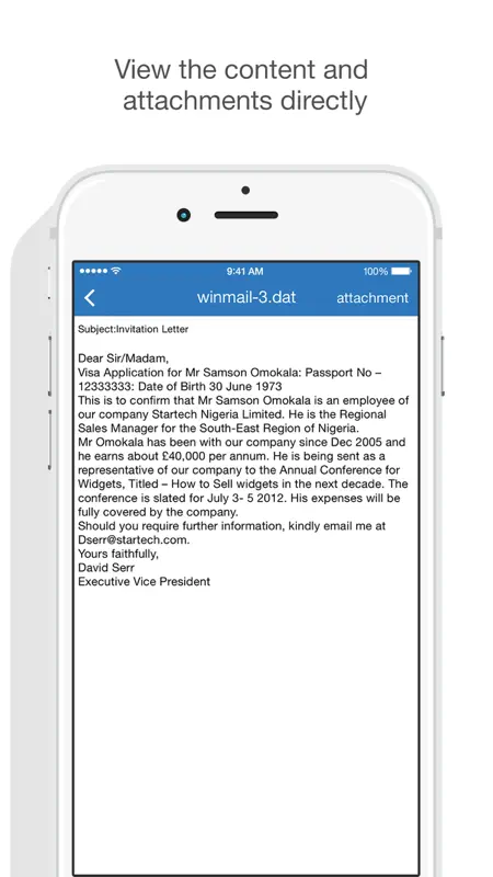 Winmail Opener screenshot 2 of 5