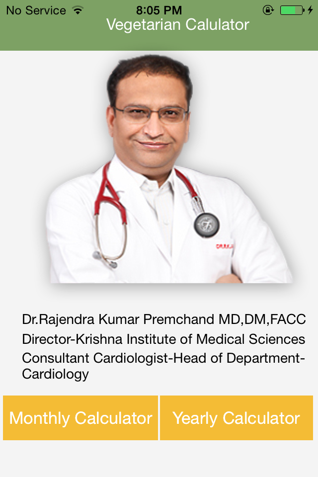 Vegetarian Calculator