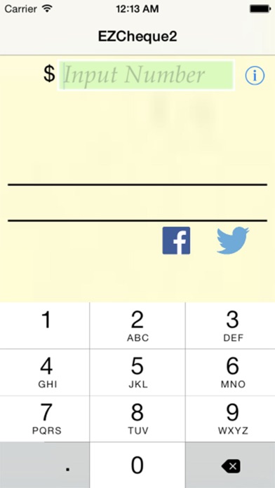Screenshot #1 pour EZCheque2 - Cheque Tools convert Number to English