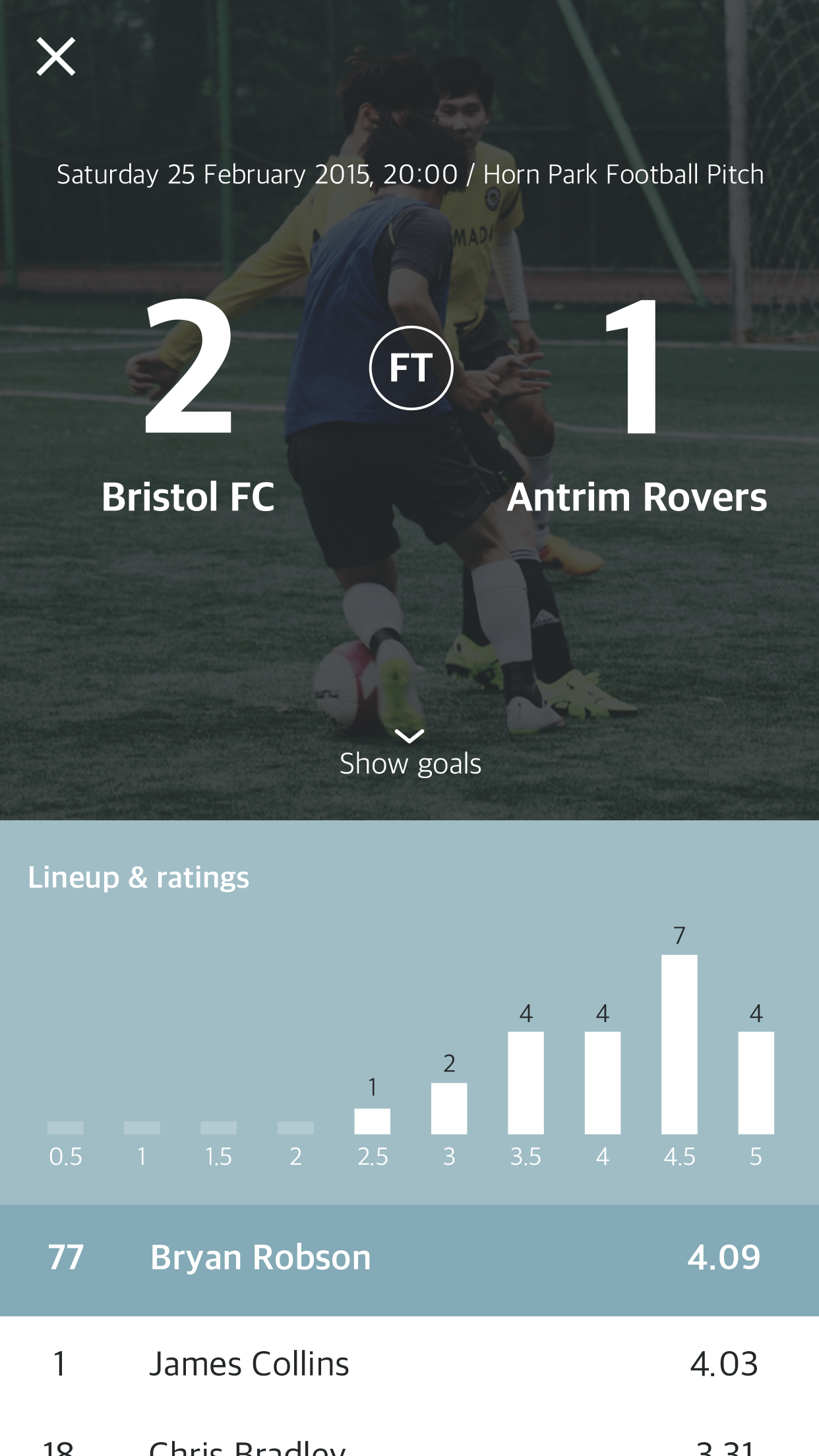 Footplr screenshot 4