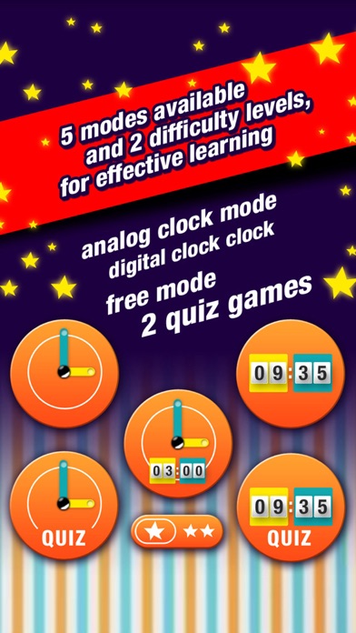 Telling Time for Kids - Game to Learn to Tell Time easilyのおすすめ画像2