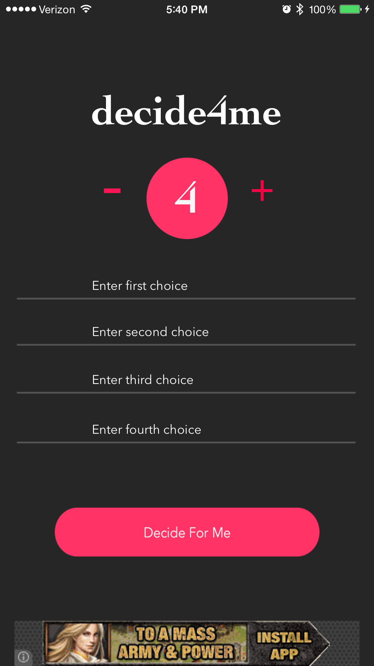 Just Decide4Me