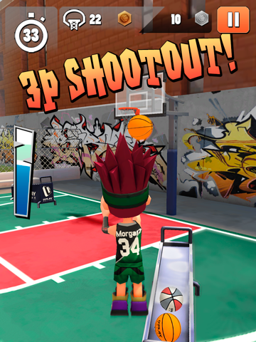 Swipe Basketball 2 iPad screenshot 4 - Sports app