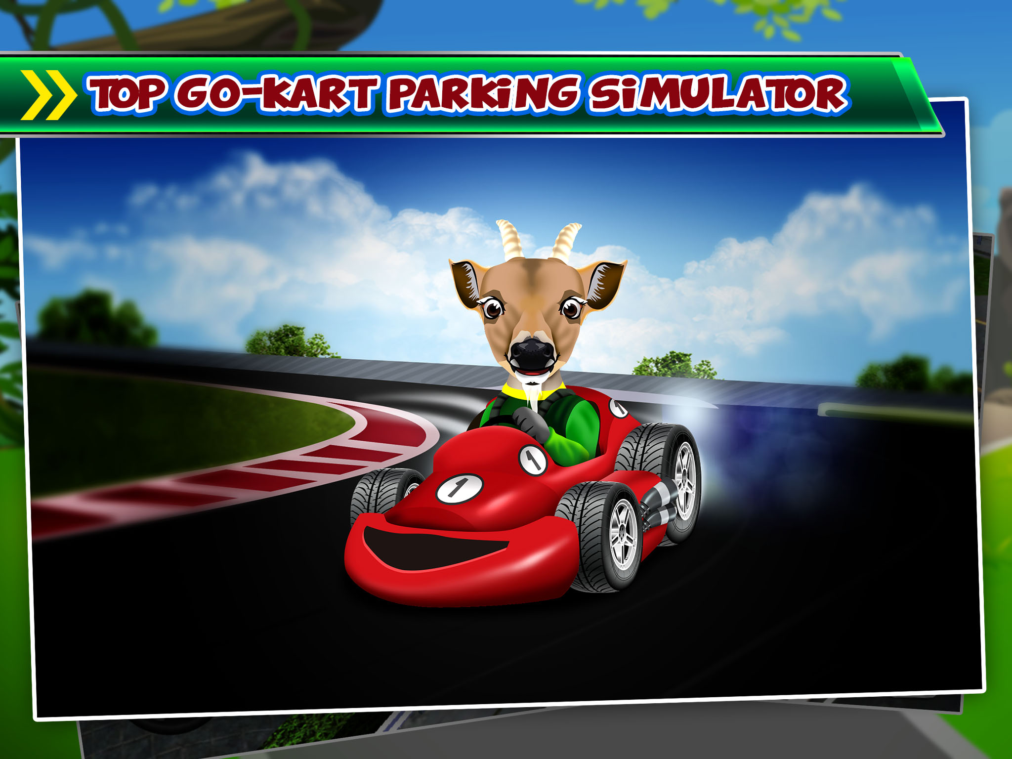 Goat Driving Car Parking Simulator - 3D Sim Racing & Dog Run Park Games! screenshot 5