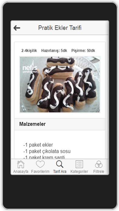 Screenshot #3 pour Yemek Tarifleri Bul