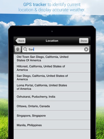 Screenshot #6 pour Weather Cast HD : Live World Weather Forecasts & Reports with World Clock for iPad & iPhone