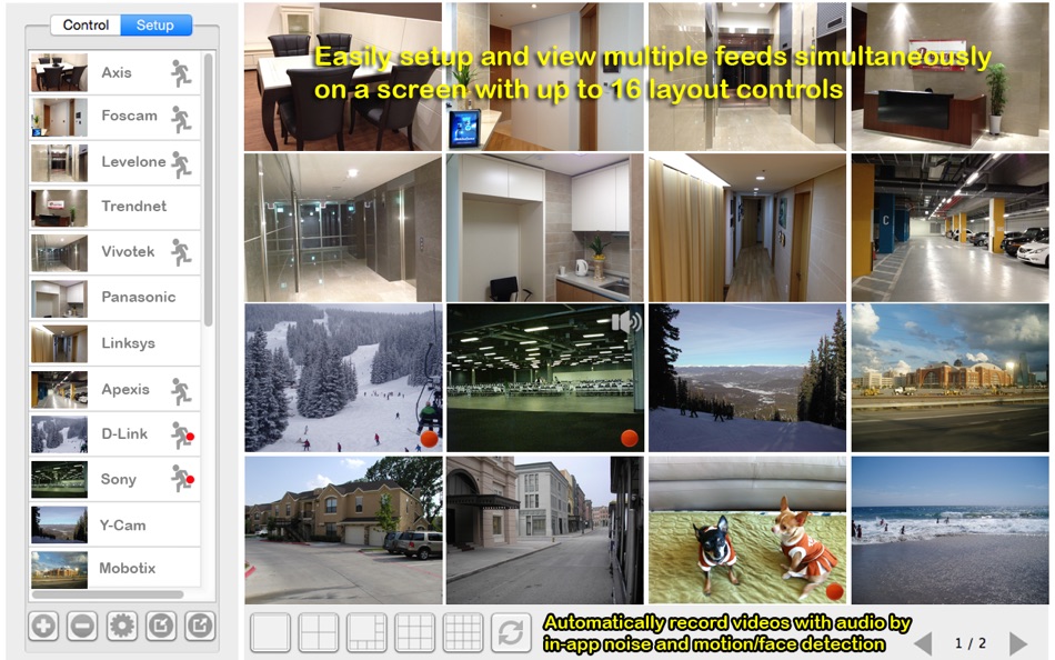 #1. uNetCams: Multicam Monitor (macOS) Podle: UBNTEK Co., Ltd.