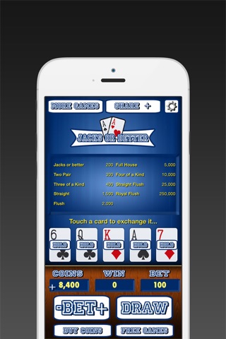 Pocket live Video Poker screenshot 3