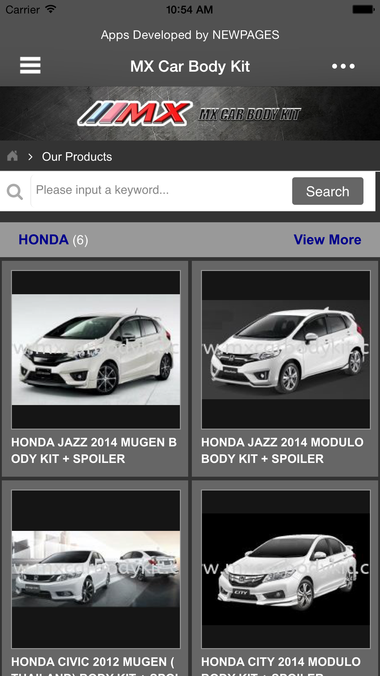 MX Car Body Kit