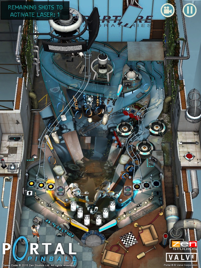 Portal ® Pinball official gameplay screenshot 1