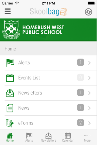Homebush West Public School - Skoolbag screenshot 2
