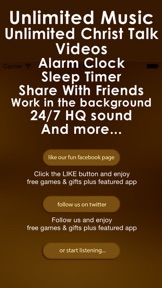 Christian Music, Gospel music and Vatican talk from online internet radio stations broadcasters screenshot