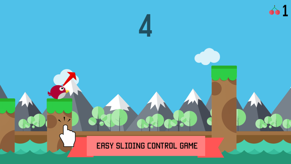 The Flappy Bouncing Bird: the new classic original sliding bird game - 1.3 - (iOS)