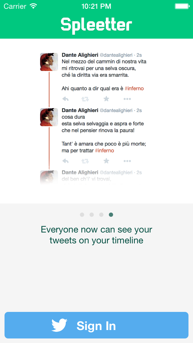 Spleetter - Long Text Tweet Splitter