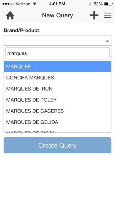 BevQuery app screenshot
