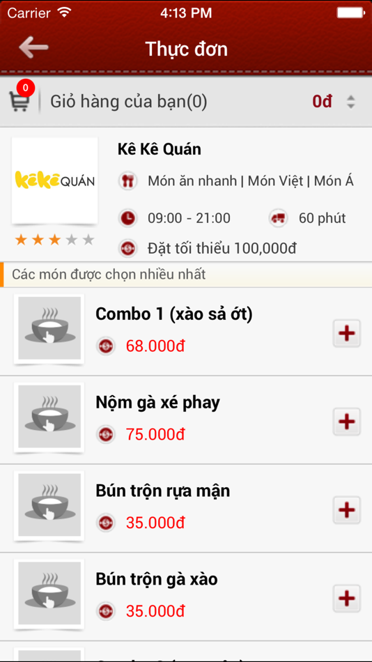 #3. Chọn món (iOS) Podle: VCCORP Joint Stock Company