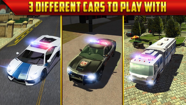 Police Car Parking Simulator Game - Real Life Emergency Driving Test Sim Racing Games