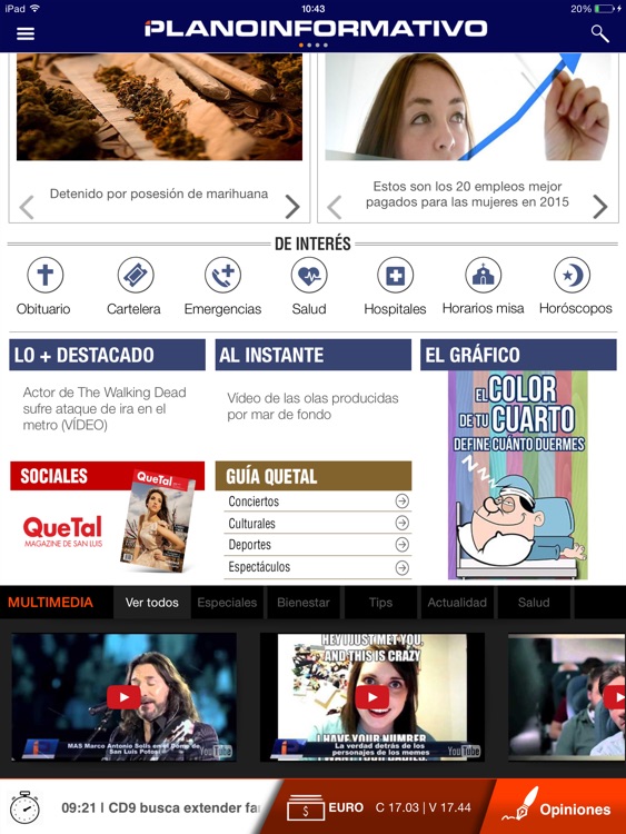 Plano Informativo versión iPad