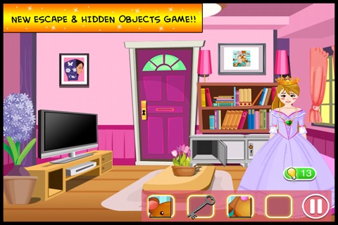 A Princess Escape Hidden Objects Puzzle - can you escape the room in this dress up doors games for kids girlsのおすすめ画像1