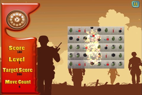 Advanced Bombing Puzzle Craze - A Warfare Matching Blowup! FREE screenshot 2