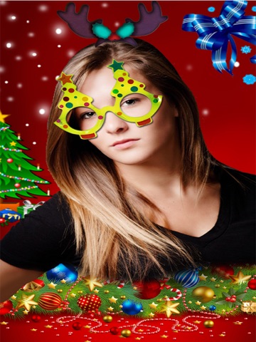 Screenshot #5 pour Noël Dressup Salon Photo effet App: Modifiez vos photos et vos Selfie avec filtres génial effets et beaucoup d'outils de retouche - Moments de partage avec des amis