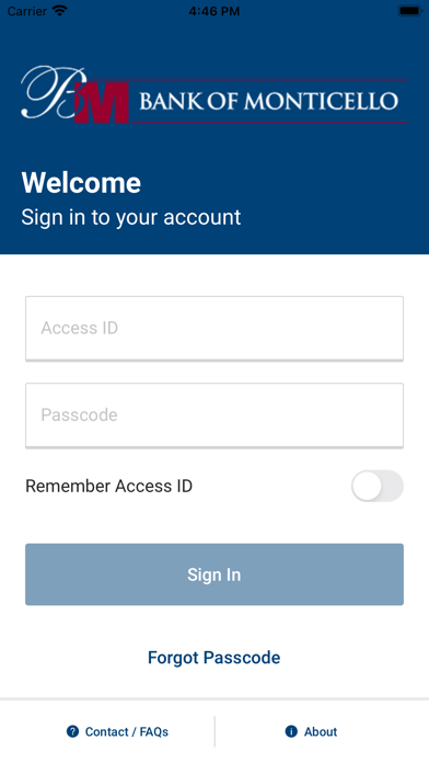 Bank of Monticello, MO Screenshot
