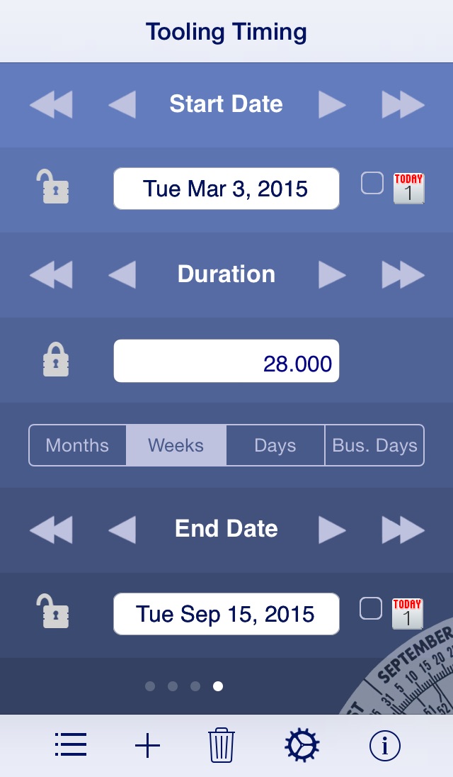Date Wheel date calculator iphone screenshot 3