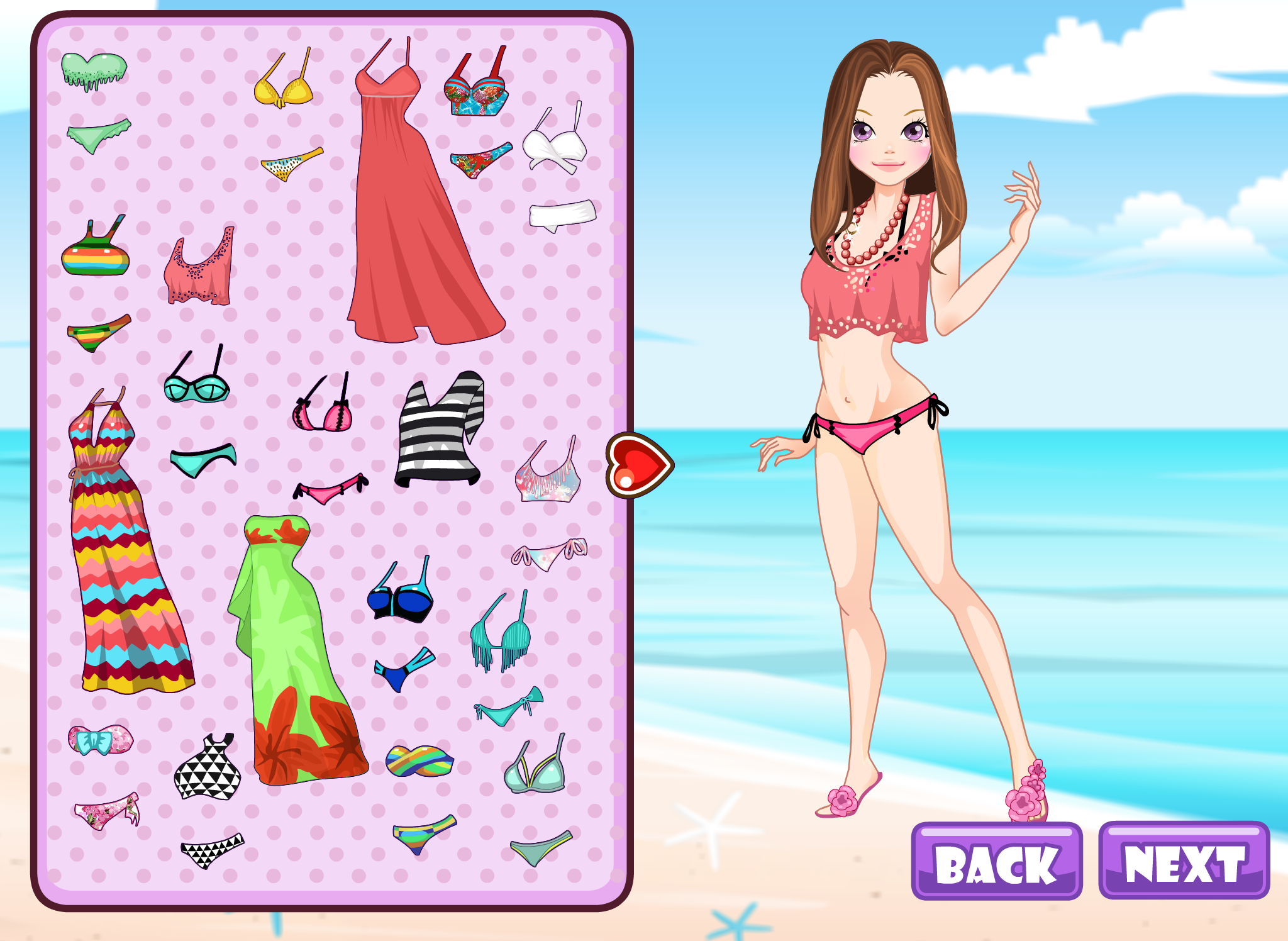Tropical Fashion Models 2 - Dress up and make up game for kids who love fashion screenshot 9