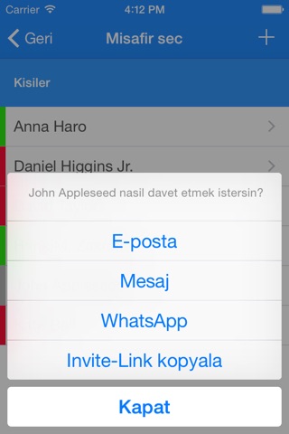 Invite – Einladen leicht gemacht screenshot 4