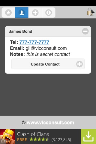 Secret Safe Contacts screenshot 2
