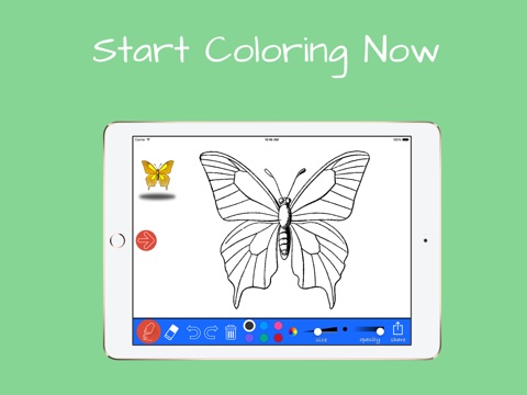 Kids Painting with Beautiful Butterflies screenshot 3