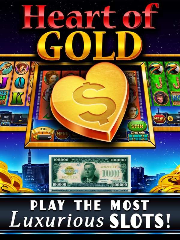 Heart of Gold! FREE Vegas Casino Slots of the Jackpot Palace Inferno! screenshot 6
