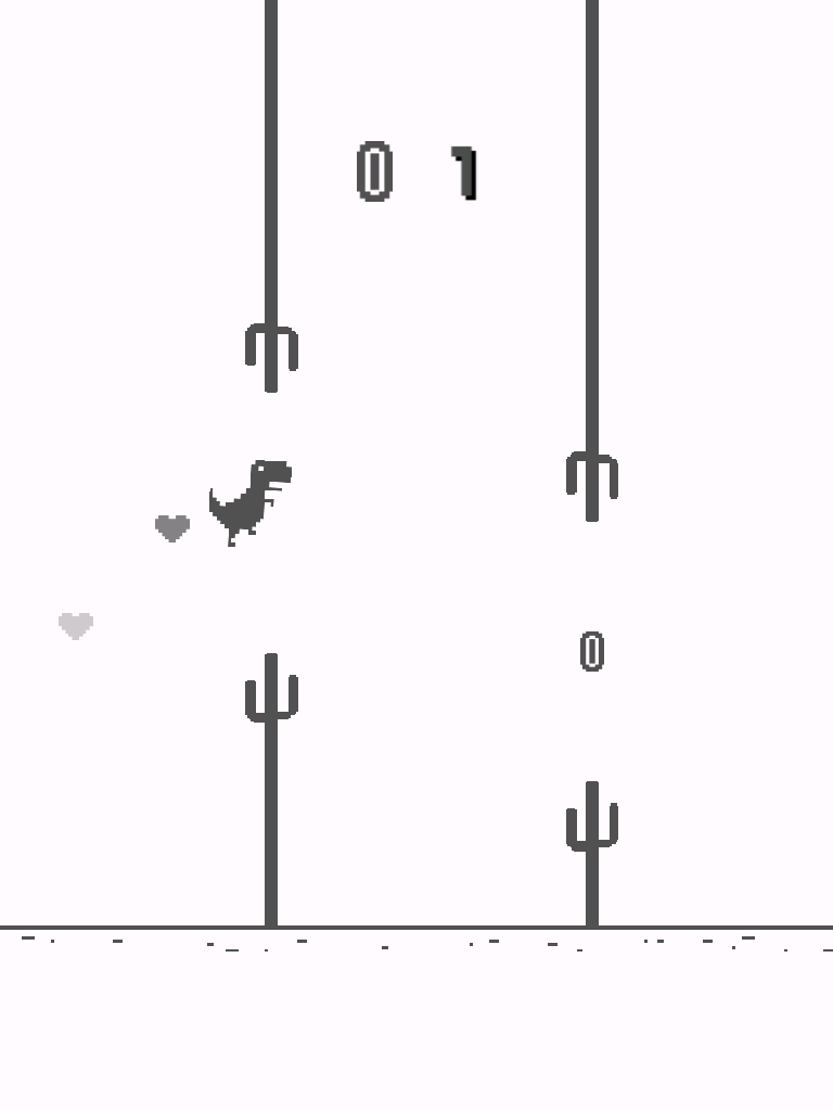 Jump Steve Jump - 8-bit Dinosaur Journey Widget Game
