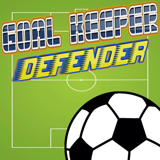 The endless soccer of goal keeper protect and defend dizzy ball icon