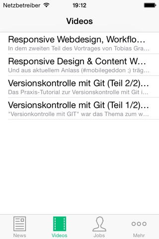 Webmontag screenshot 3