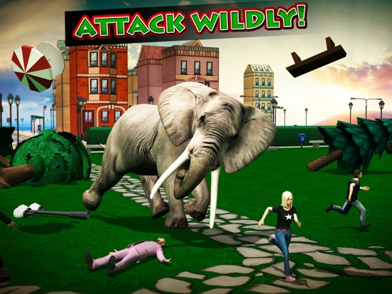 Screenshot #2 for Ultimate Elephant Rampage 3D