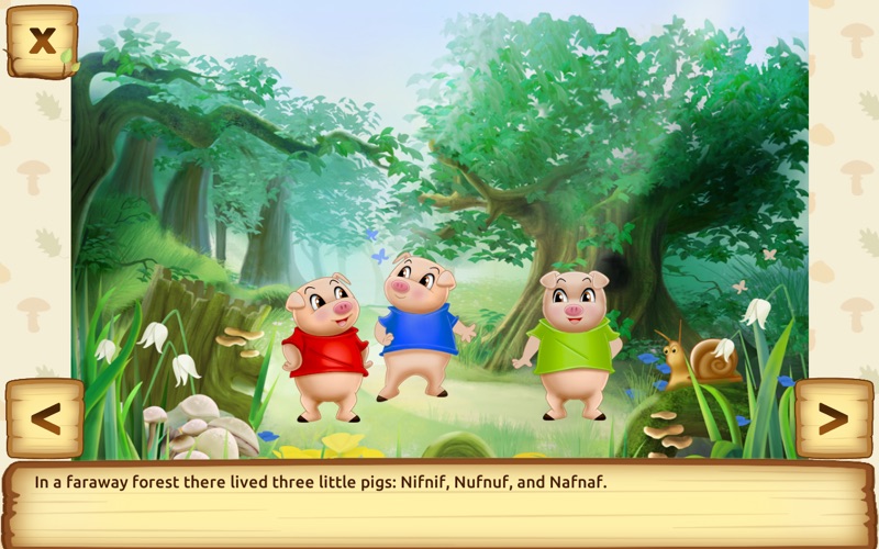 Three Little Pigs - fairy tale with games for kids thumbnail 2