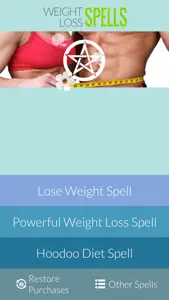 Weight Loss Spells screenshot #1 for iPhone