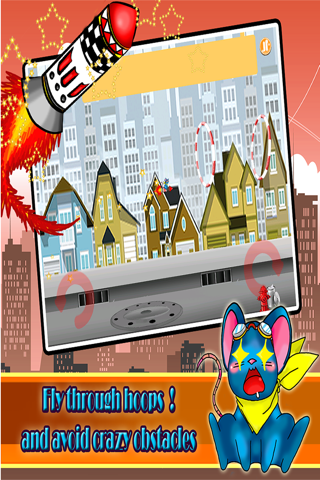 A Rat on A Rocket - Flying Arcade Style Action Game FREE screenshot 2