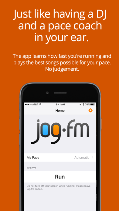 jog.fm - Running music at your pace Screenshot