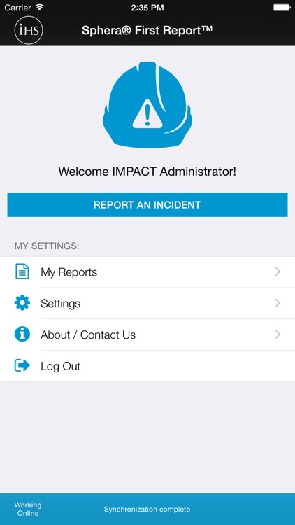 IHS Sphera® First Report™